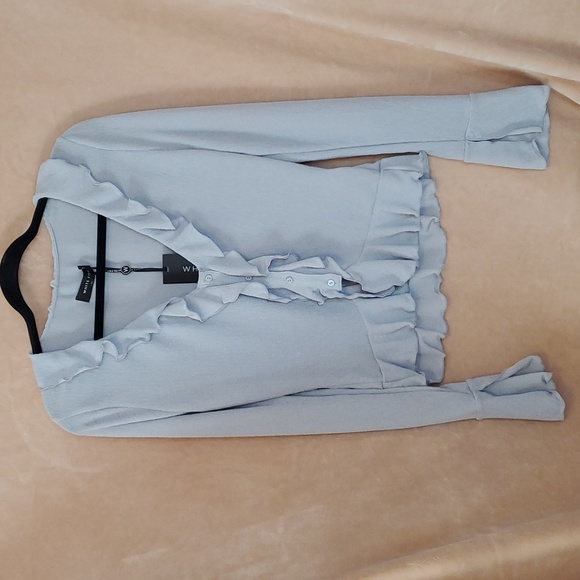 White Fox Boutique Feel My Love Top Dove - Picture 2 of 9